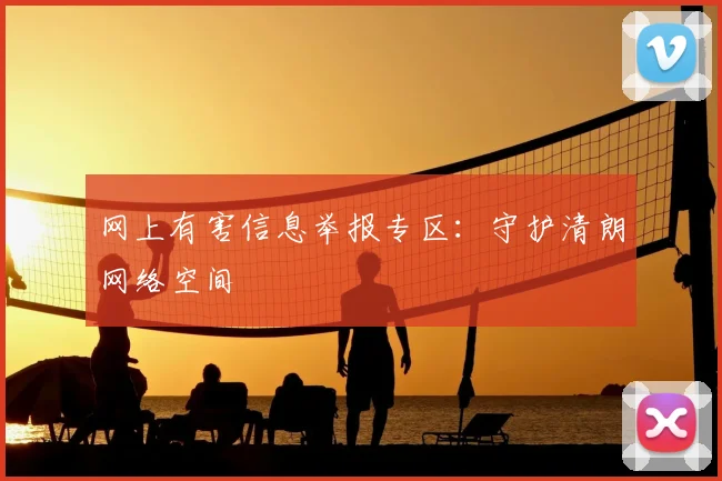 网上有害信息举报专区:守护清朗网络空间
